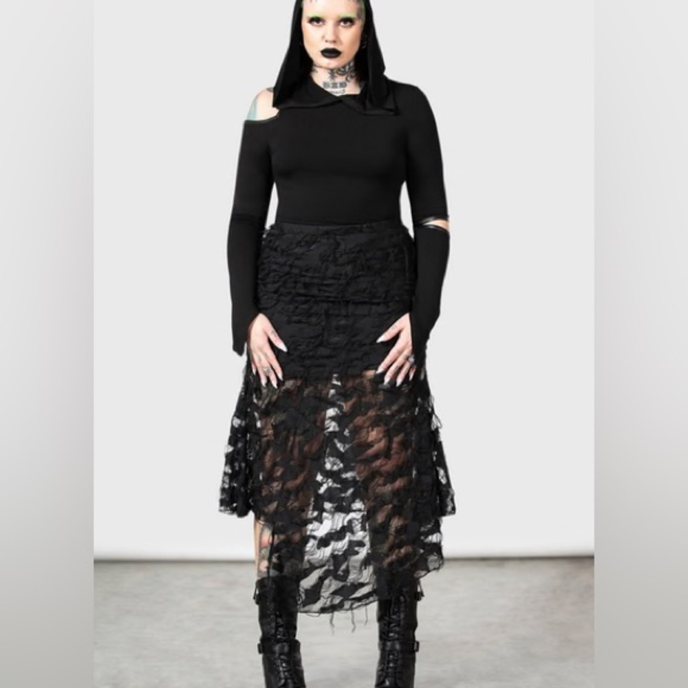 Killstar nightdew midi skirt